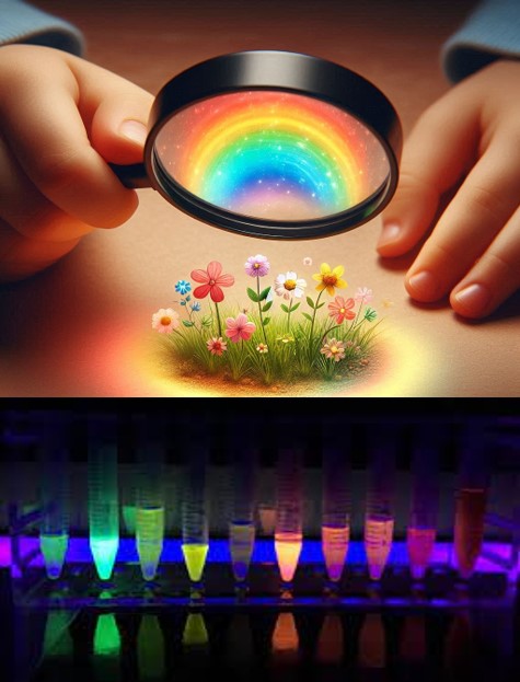 Colori parlanti e luci segrete: spettroscopia e fluorescenza per osservare la realtà
